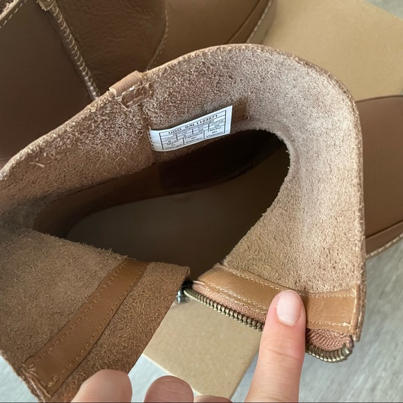 BNIB UGG Deconstructed Mini Zip Boot - Chestnut US 8/EU 39 - Picture 6 of 16